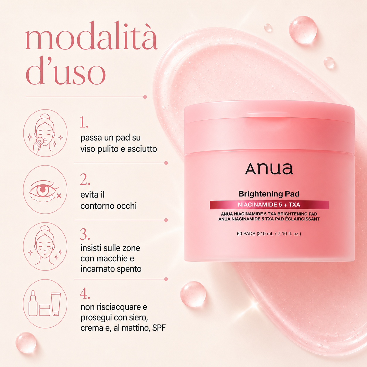 Anua-Niacinamide 5 TXA Brightening Pad - immagine 3
