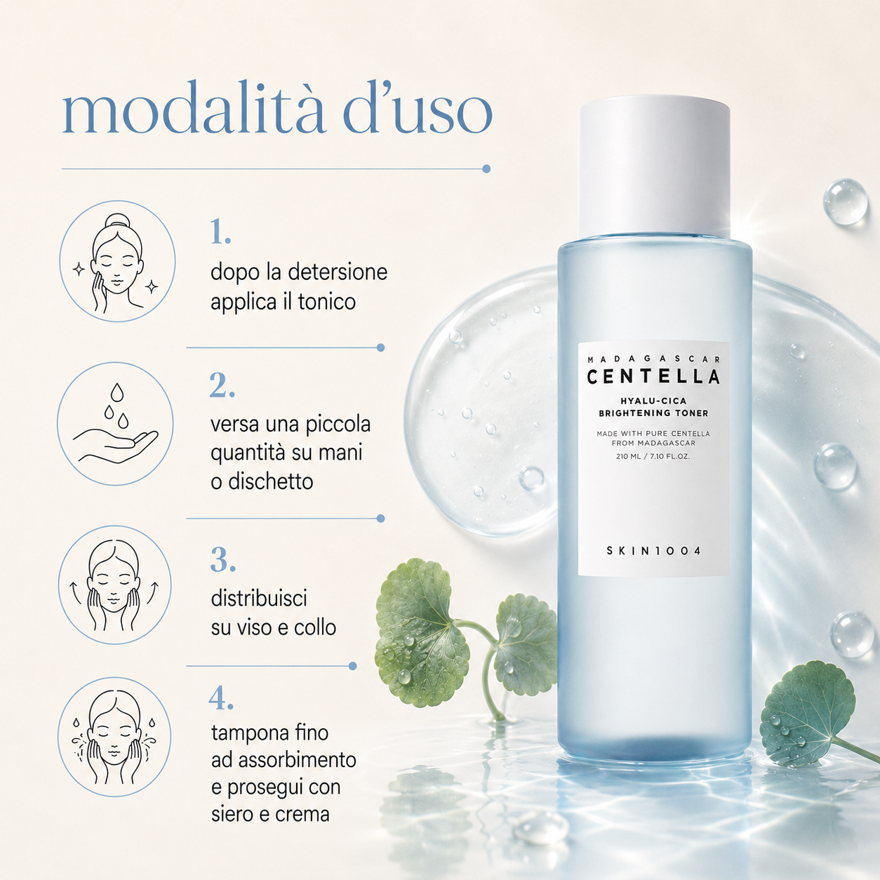 SKIN1004-Madagascar Centella Hyalu-Cica Brightening Toner - immagine 3
