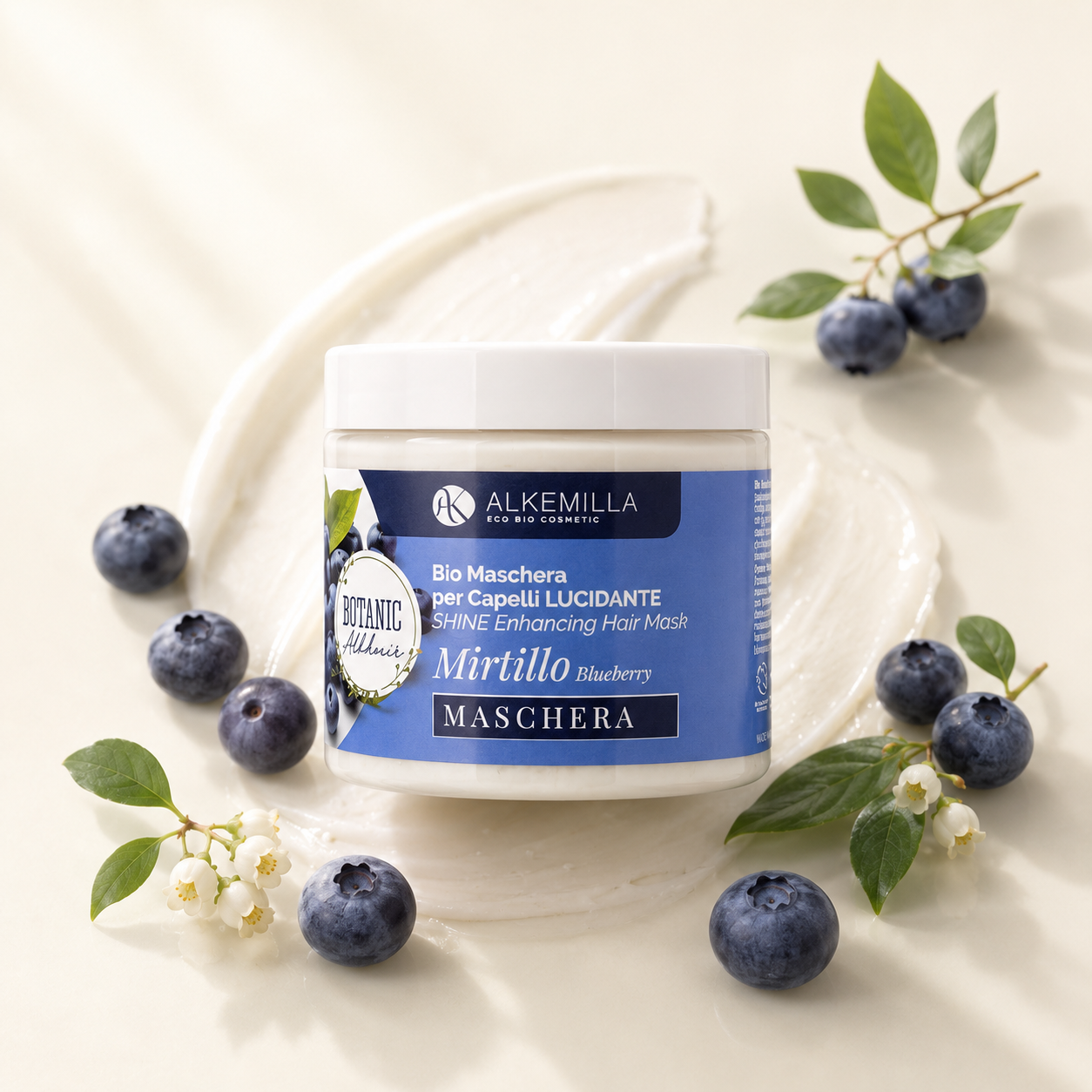 Alkemilla-Bio Maschera Capelli Lucidante al Mirtillo