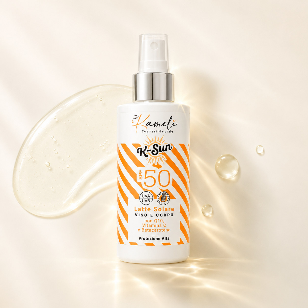 Kamelì-K-Sun Latte Solare Viso e Corpo SPF 50