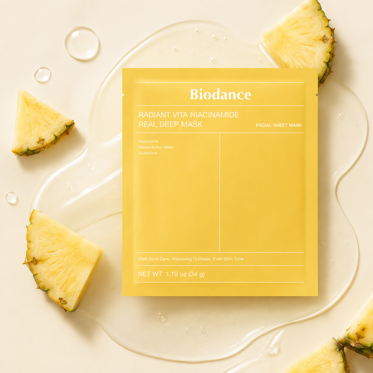Biodance-Radiant Vita Niacinamide Real Deep Mask (4 PZ)