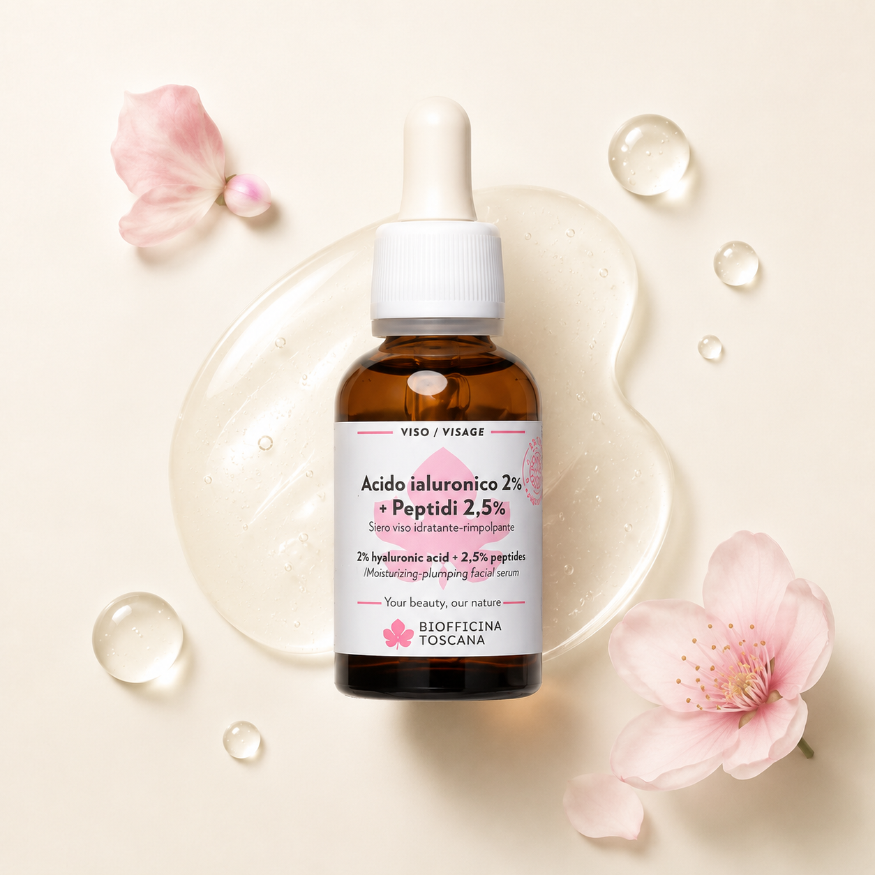 Biofficina Toscana-Acido Ialuronico 2% + Peptidi 2.5%