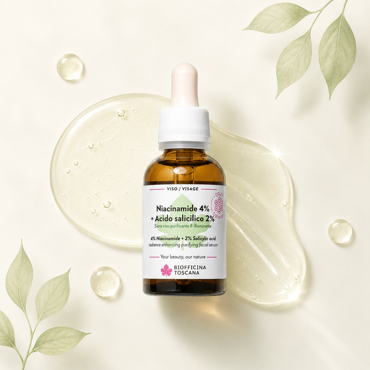 Biofficina Toscana-Niacinamide 4% + Acido Salicilico 2%