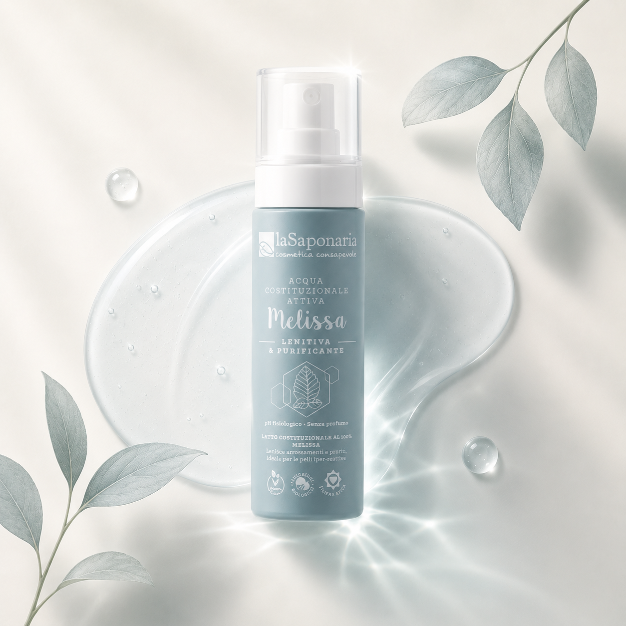 La Saponaria-Acqua Attiva Lenitiva Melissa