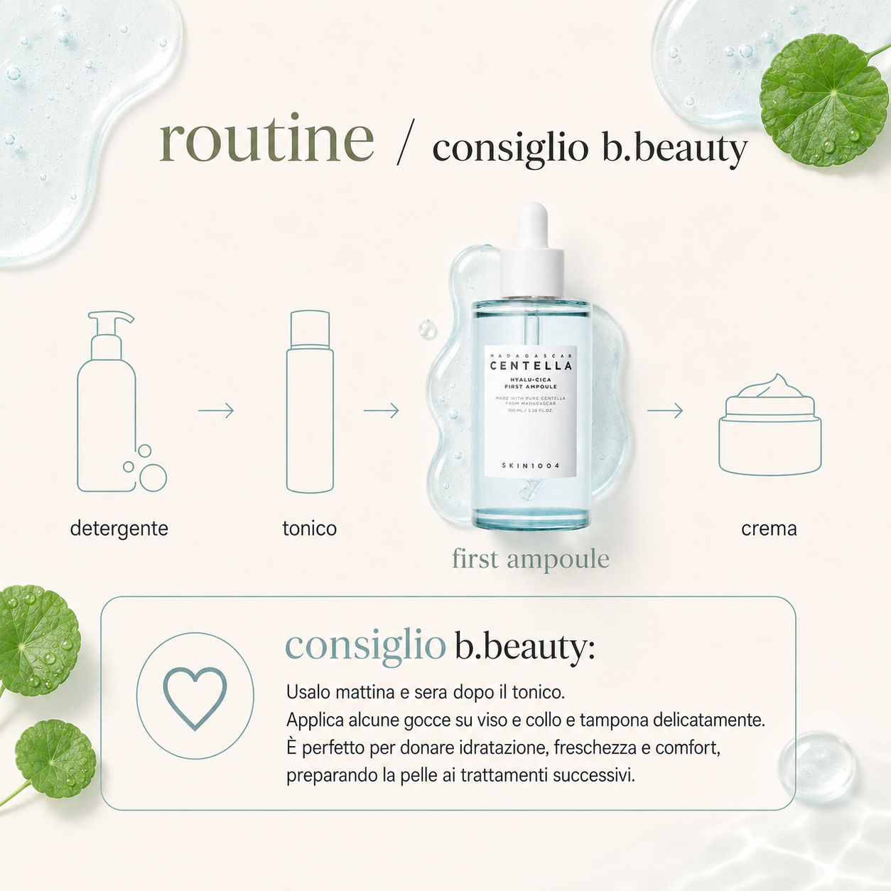 SKIN1004-Madagascar Centella Hyalu-Cica First Ampoule - immagine 4