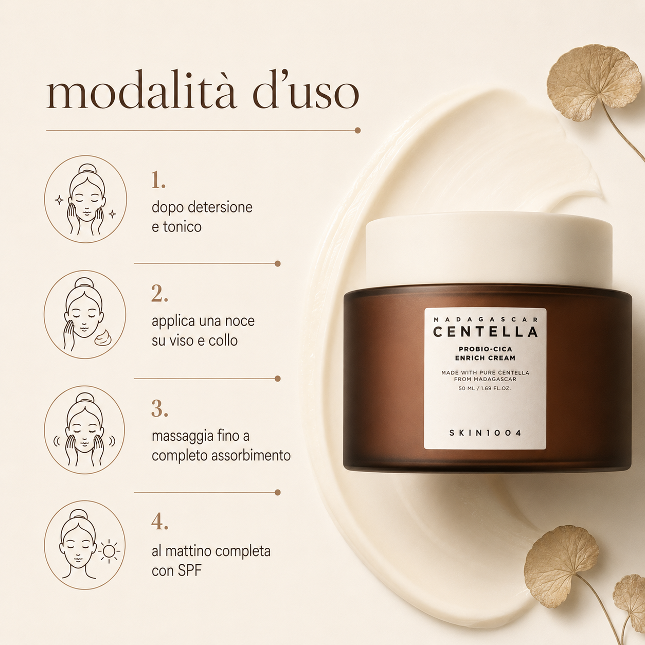SKIN1004-Madagascar Centella Probio-Cica Enrich Cream - immagine 3