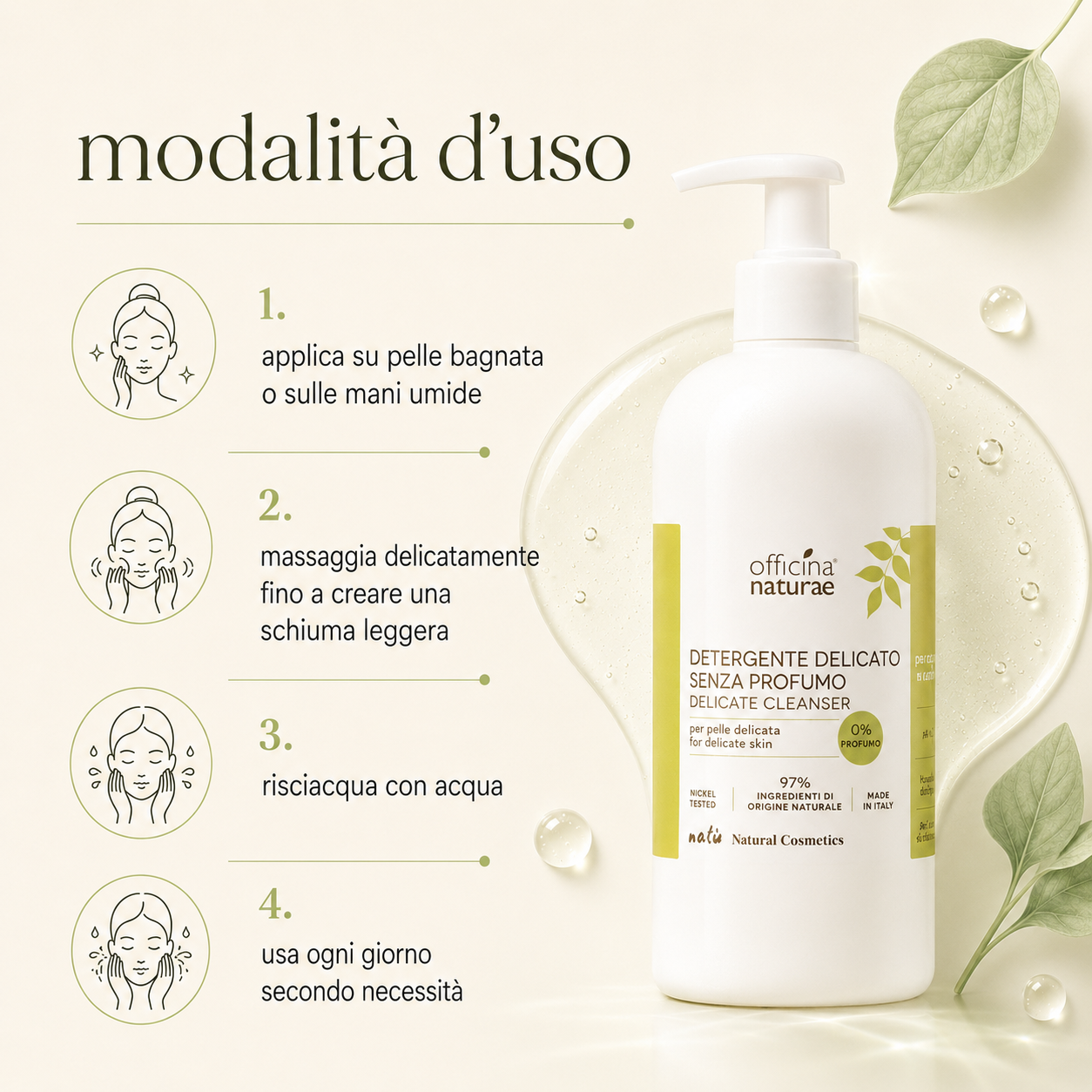 Officina naturae-Detergente Delicato Senza Profumo - immagine 3