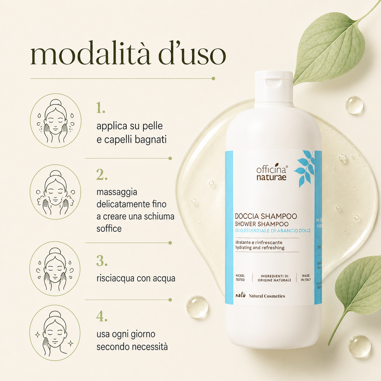 Officina naturae-Doccia Shampoo - immagine 3