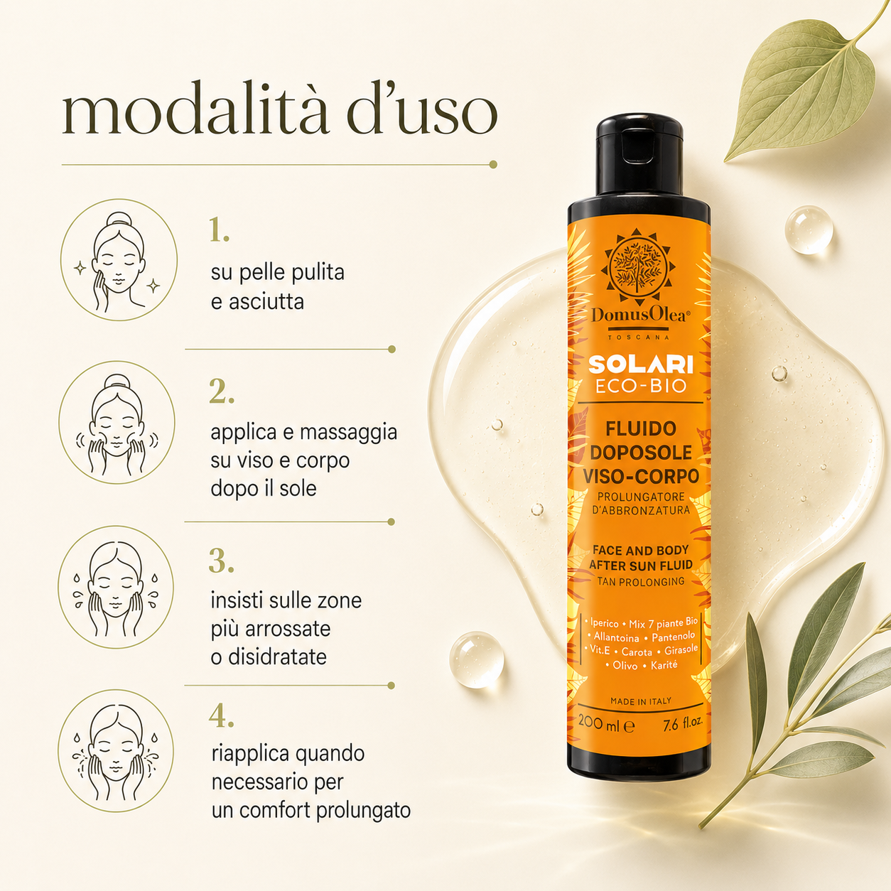 Domus Olea Toscana-Fluido Doposole Viso-Corpo - immagine 3