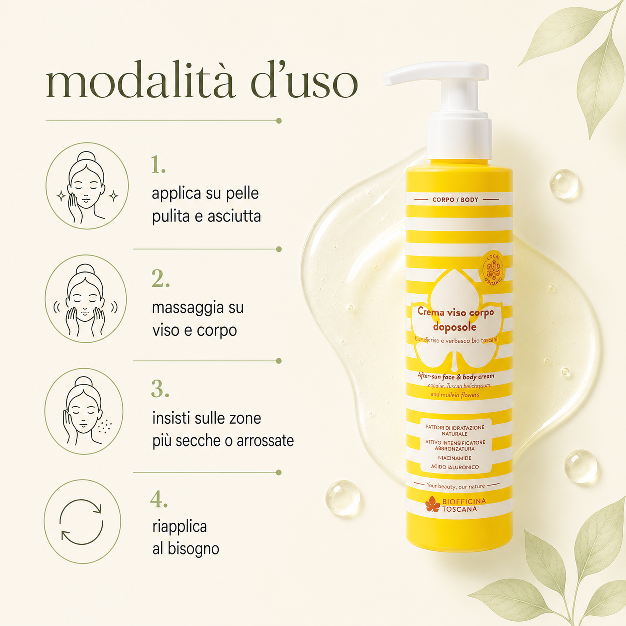 Biofficina Toscana-Crema Viso Corpo Doposole - immagine 3