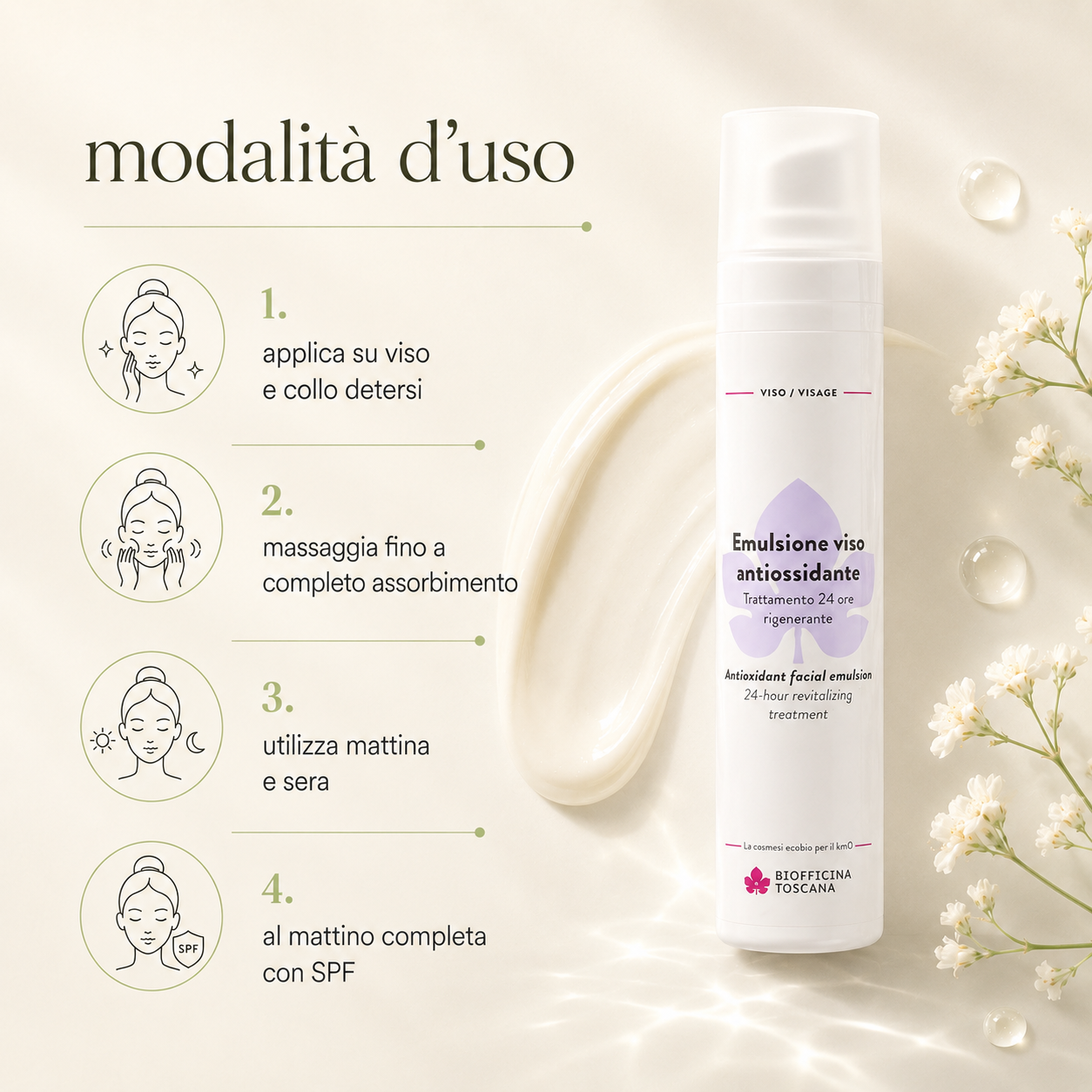 Biofficina Toscana-Emulsione Viso Antiossidante - immagine 3