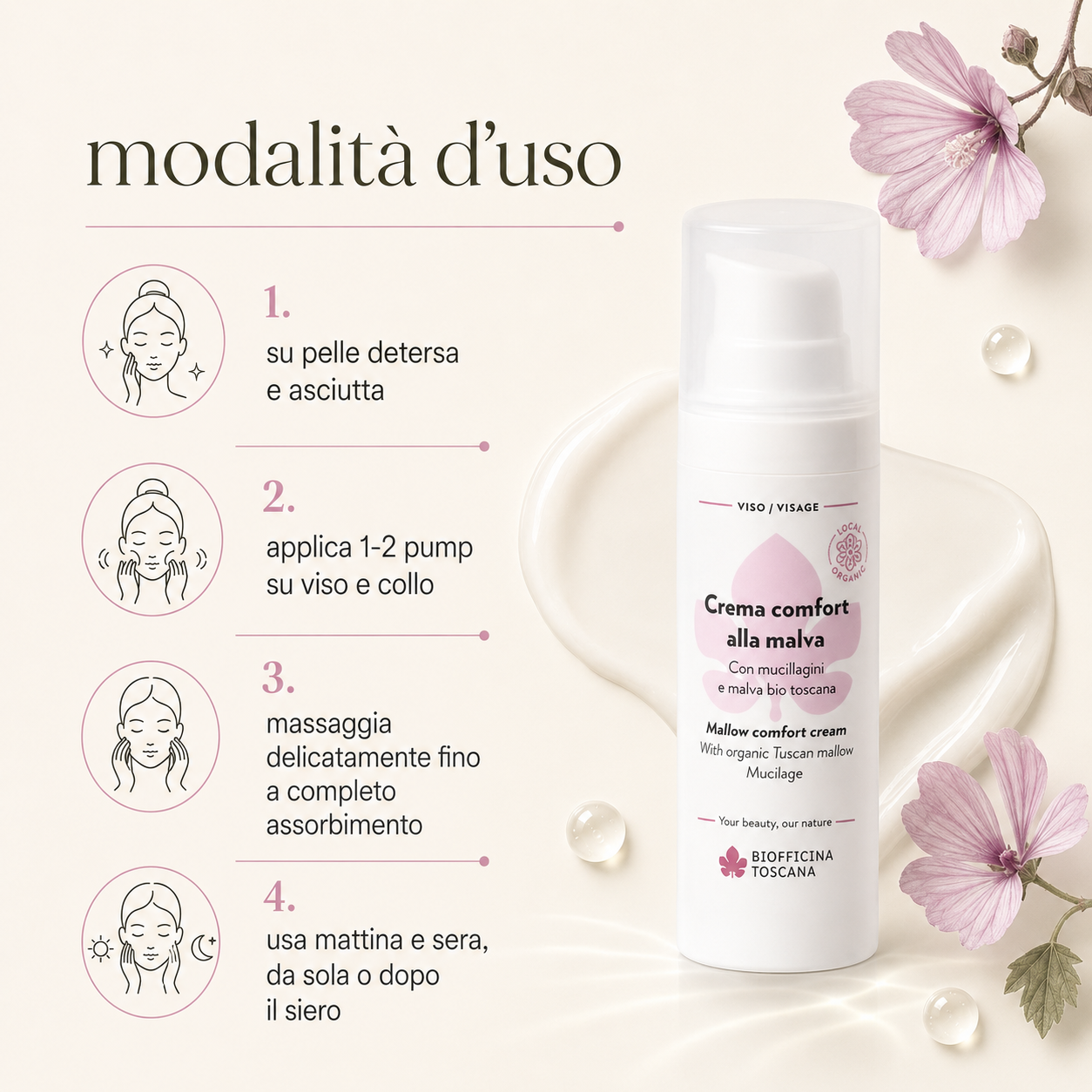 Biofficina Toscana-Crema Comfort alla Malva - immagine 3