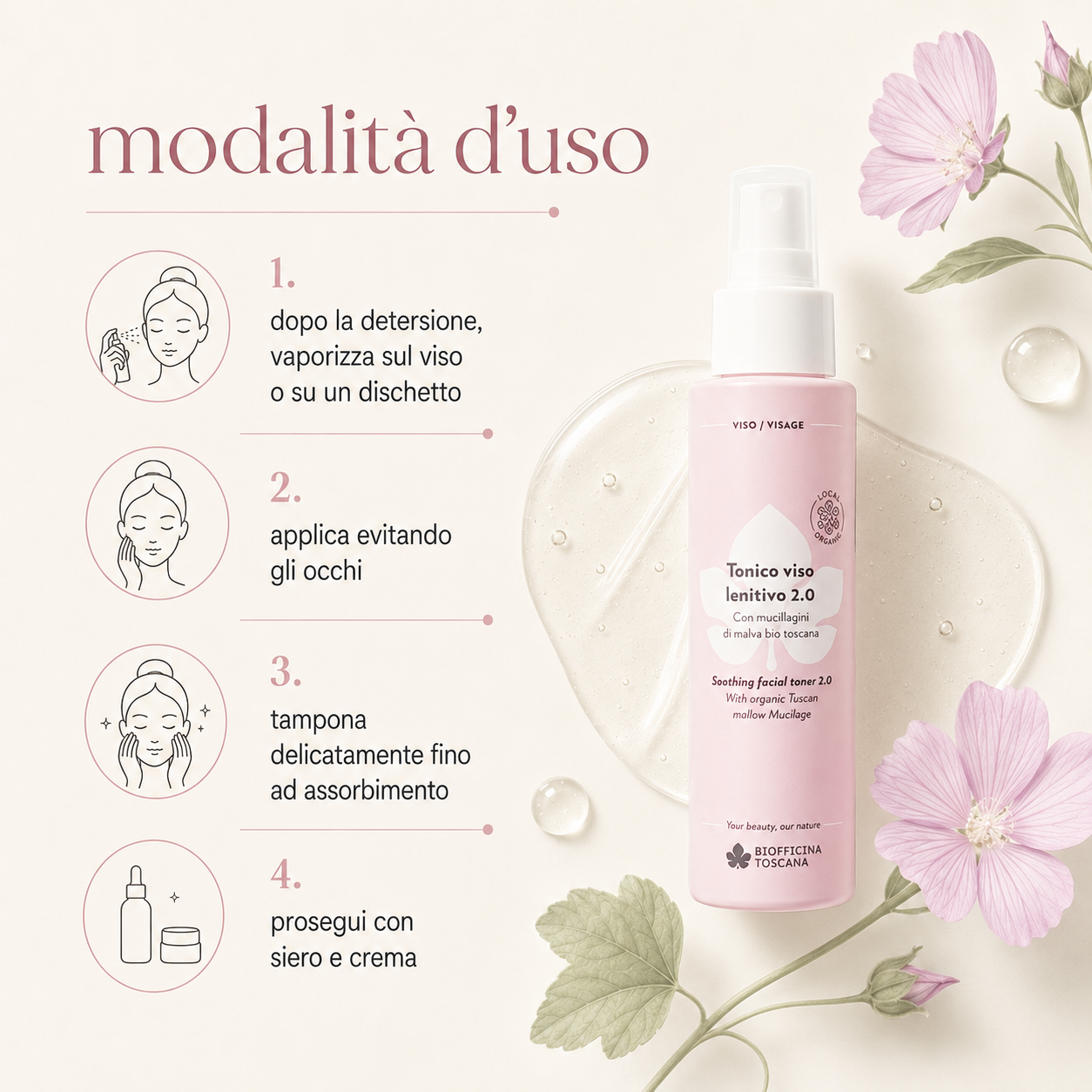 Biofficina Toscana-Tonico Viso Lenitivo 2.0 - immagine 3
