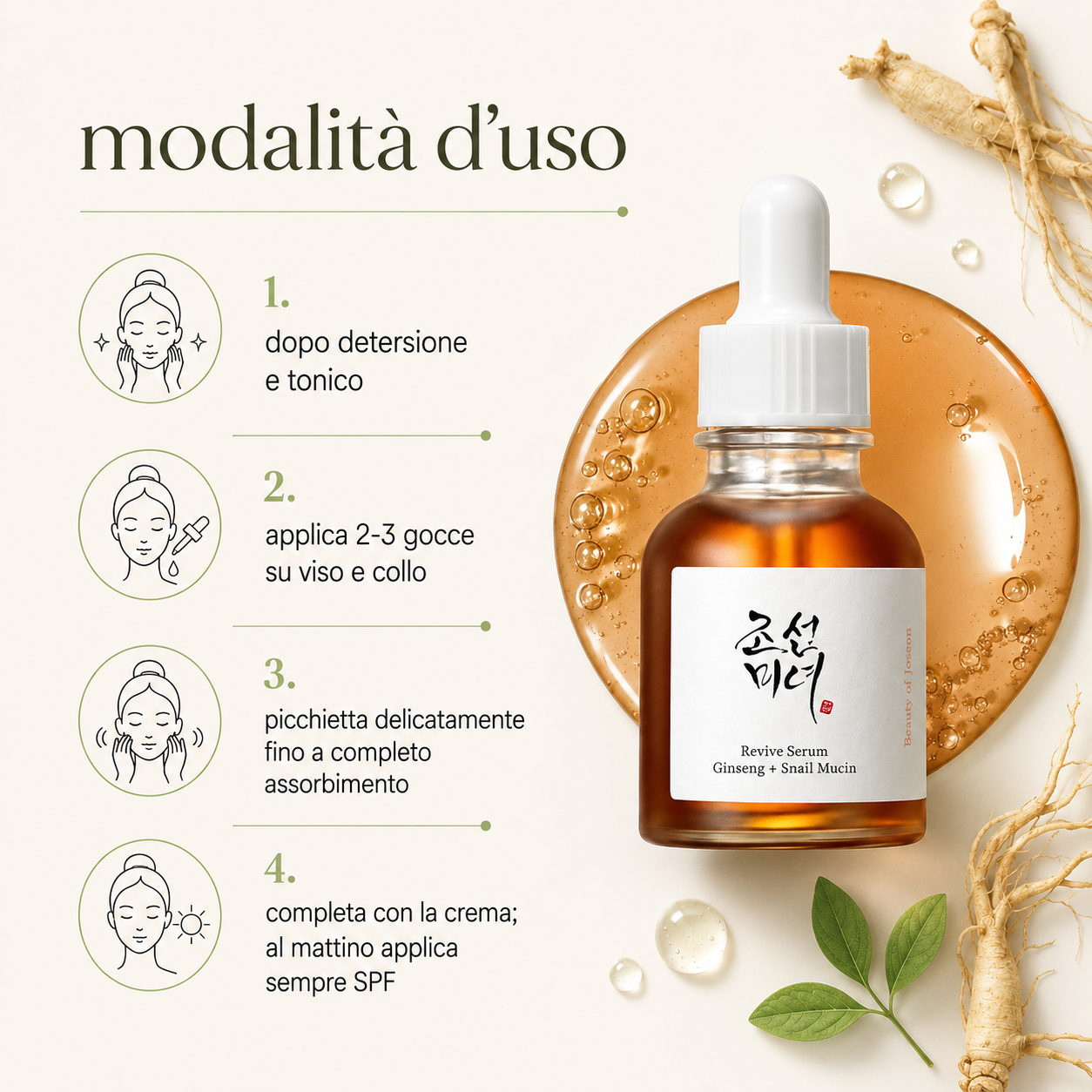 Beauty of Joseon-Revive Serum: Ginseng + Snail Mucin - immagine 3