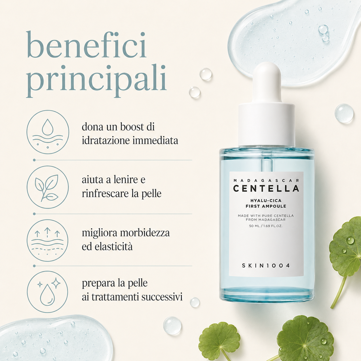 SKIN1004-Madagascar Centella Hyalu-Cica First Ampoule - immagine 2