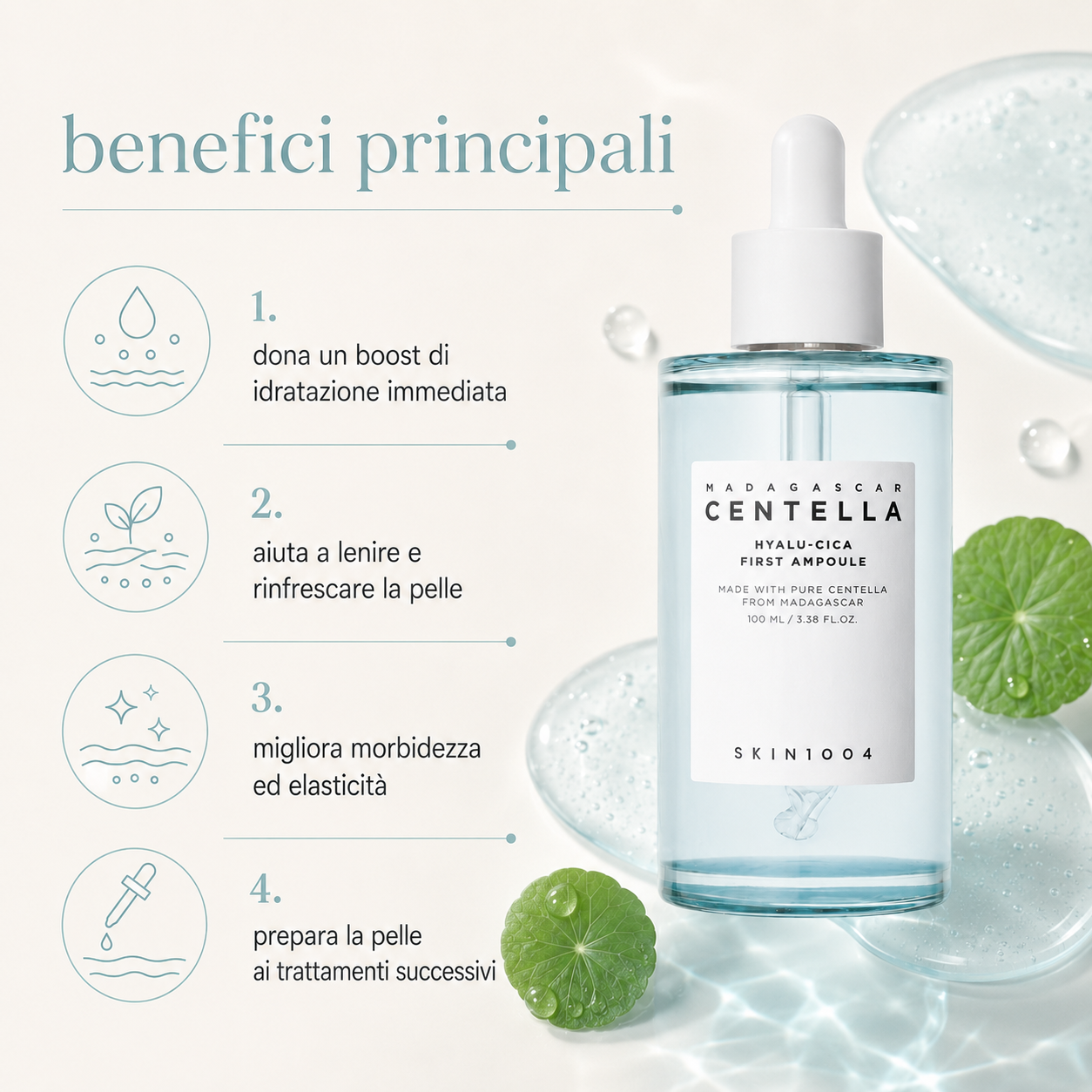 SKIN1004-Madagascar Centella Hyalu-Cica First Ampoule - immagine 2
