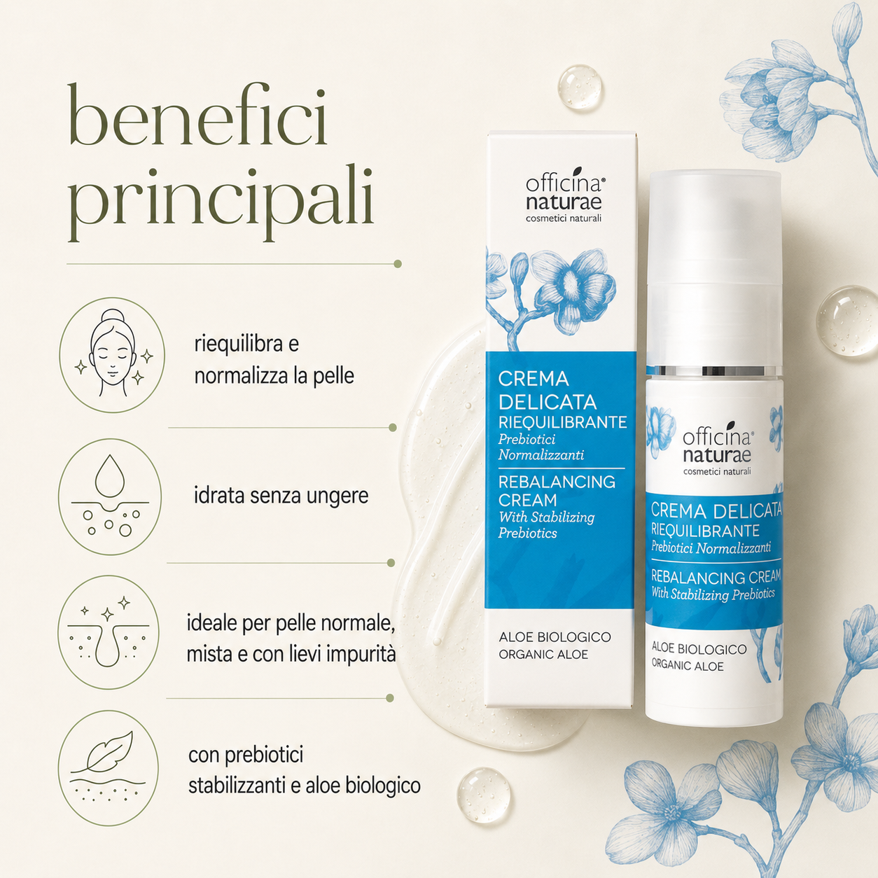 Officina naturae-Crema Delicata Riequilibrante - immagine 2