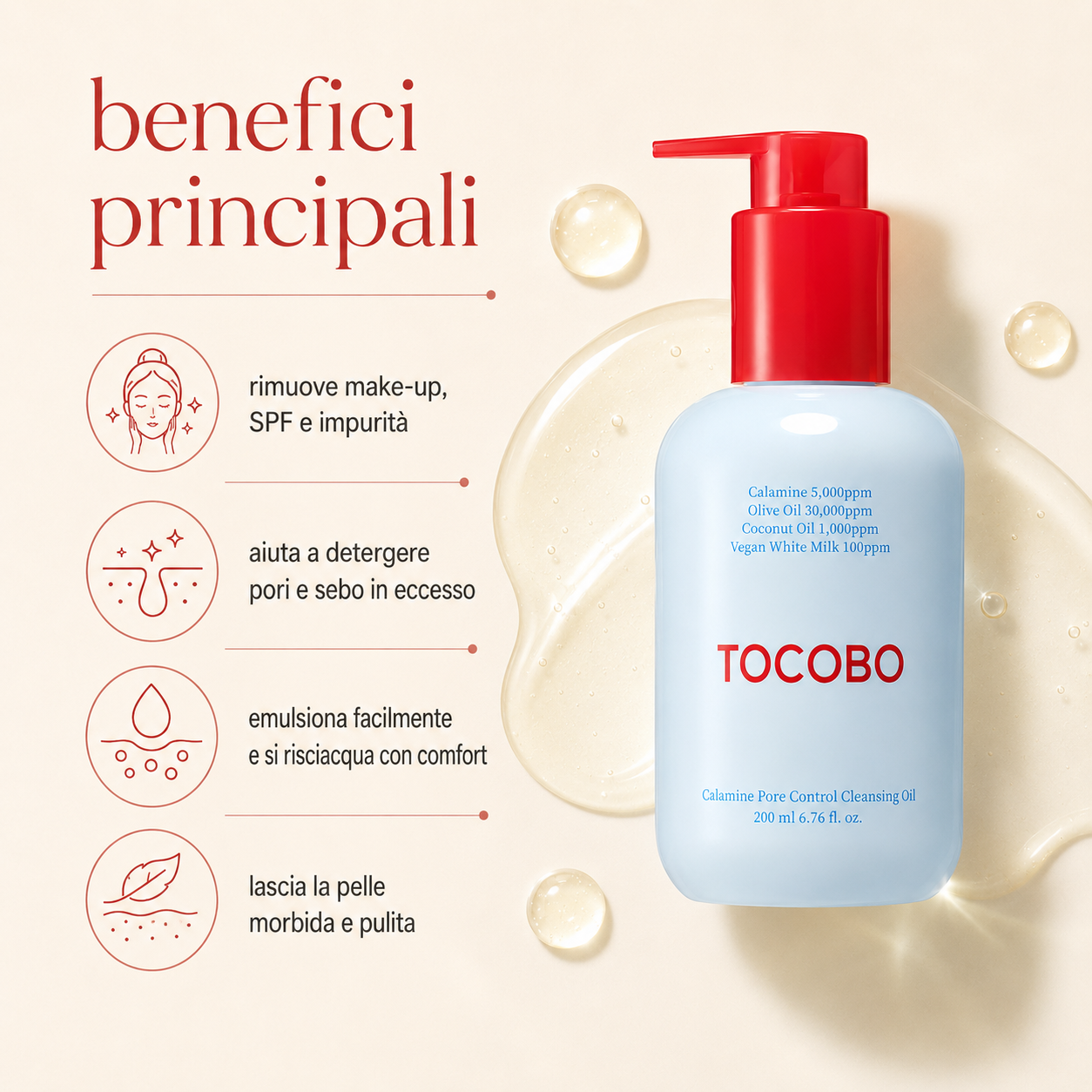 Tocobo-Calming Pore Control Cleansing Oil - immagine 2