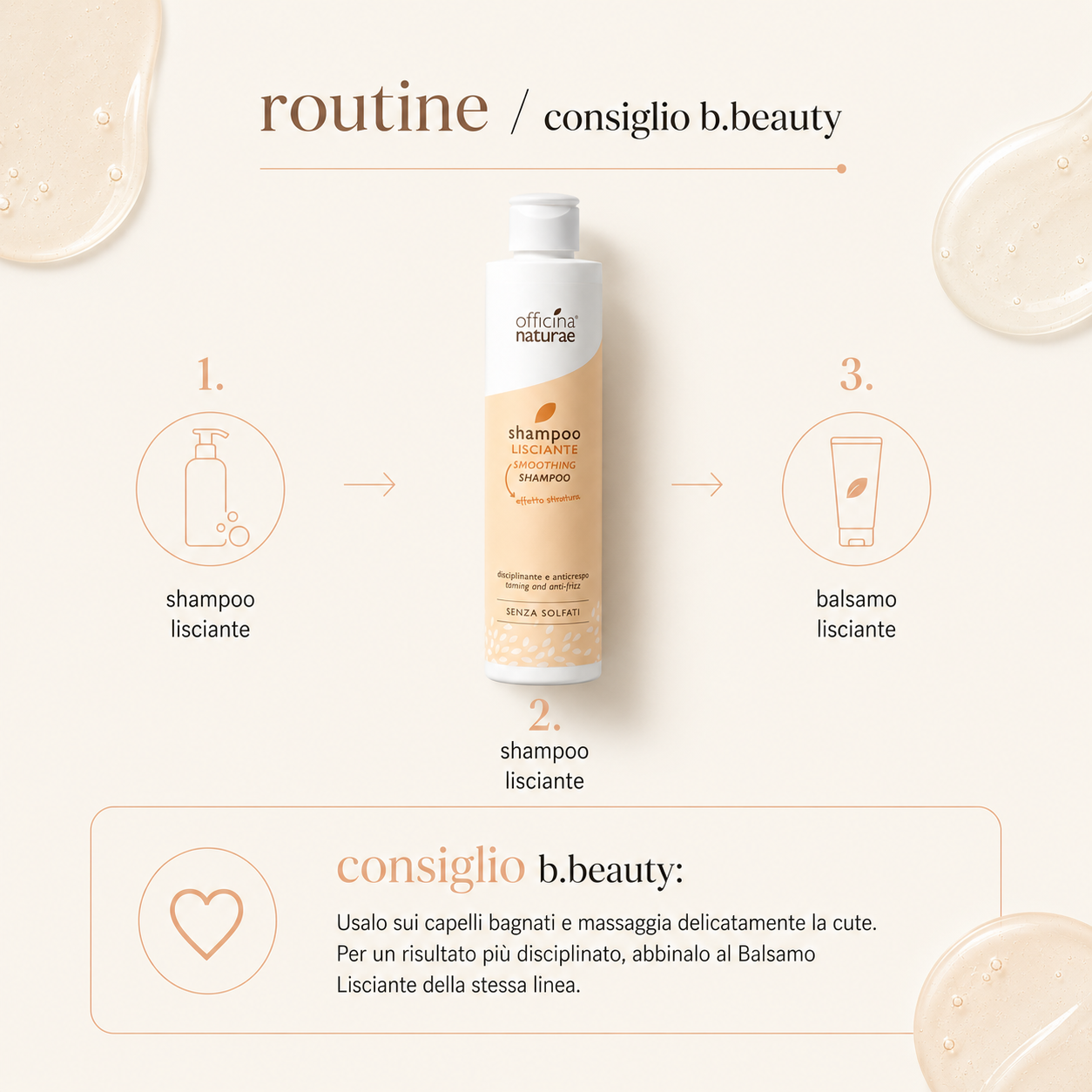 Officina naturae-Shampoo Lisciante - immagine 4