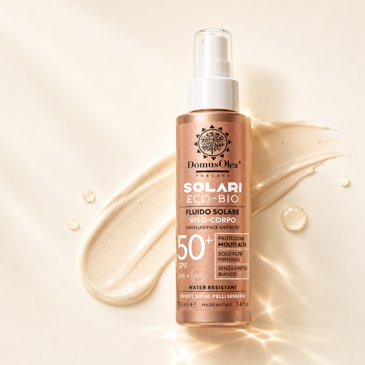Domus Olea Toscana-Fluido Solare Viso-Corpo SPF50+