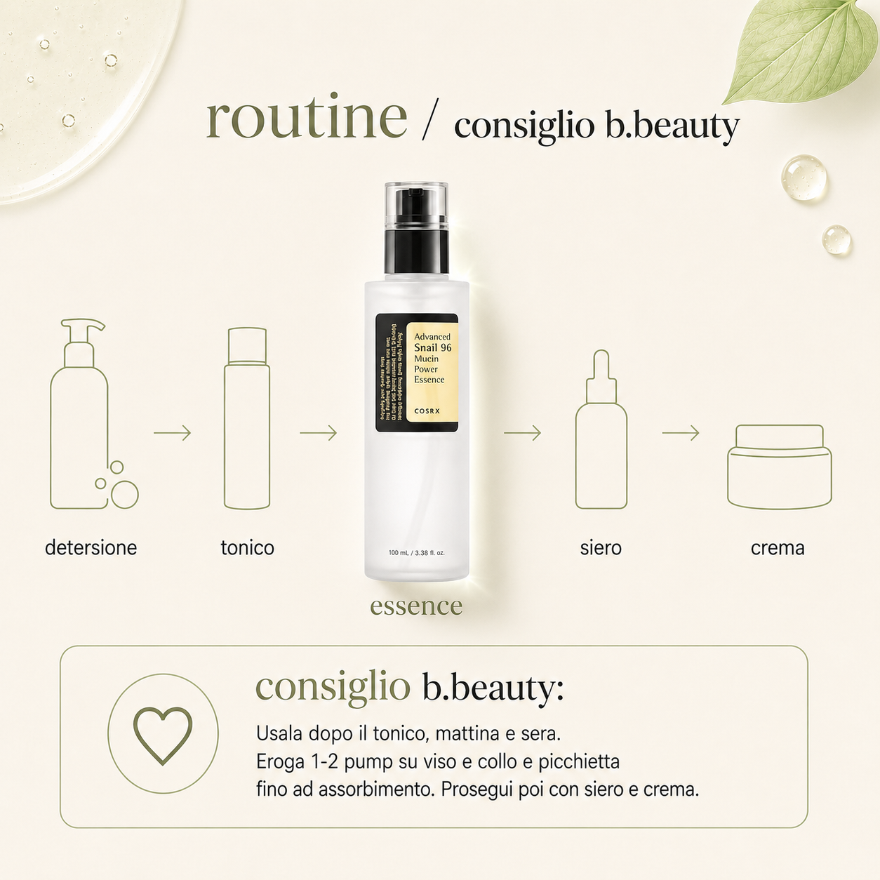 Cosrx-Advanced Snail 96 Mucin Power Essence - immagine 4