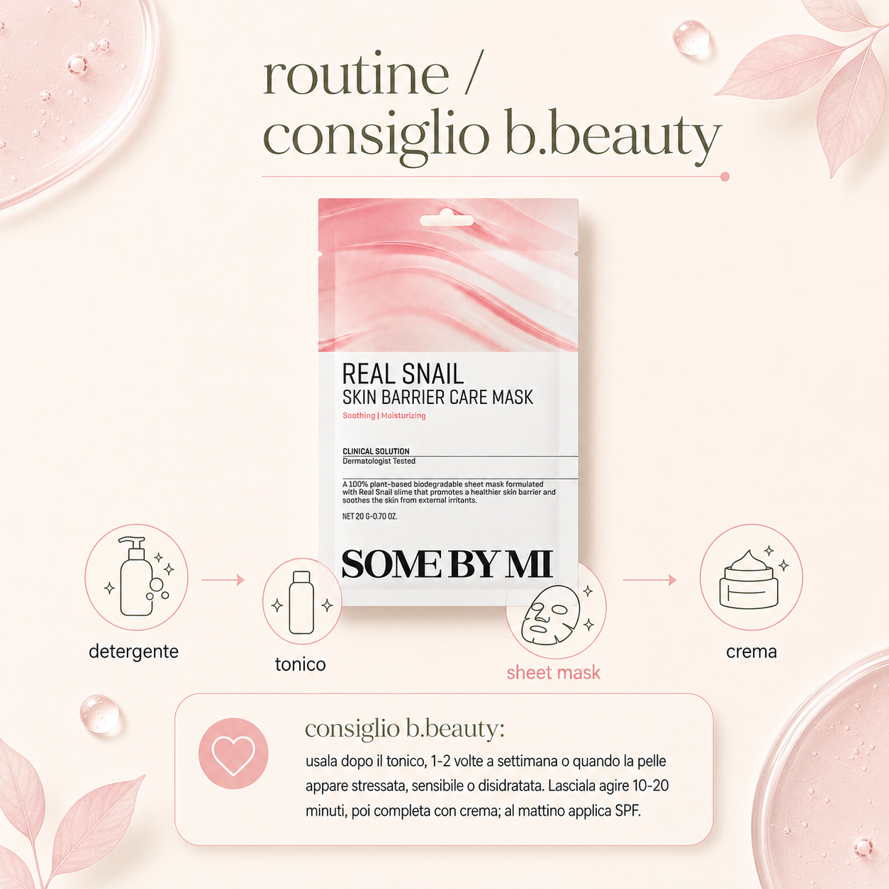 Some By Mi-Real Snail Skin Barrier Care Mask - immagine 4