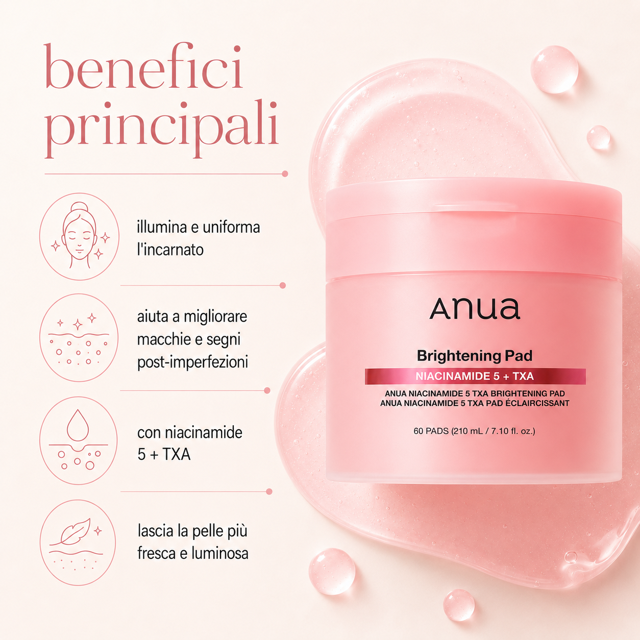 Anua-Niacinamide 5 TXA Brightening Pad - immagine 2