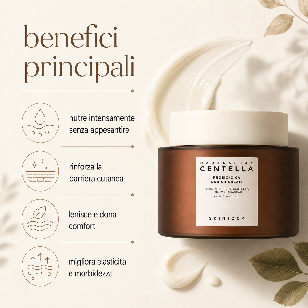 SKIN1004-Madagascar Centella Probio-Cica Enrich Cream - immagine 2