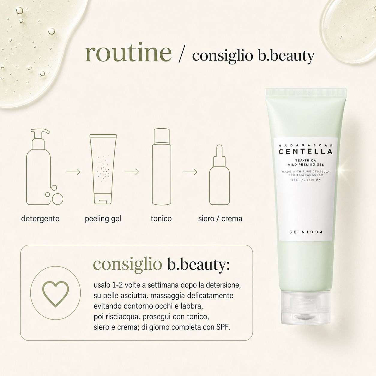 SKIN1004-Madagascar Centella Tea-Trica Mild Peeling Gel - immagine 4
