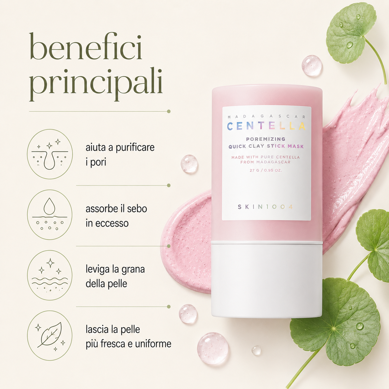 SKIN1004-Poremizing Quick Clay Stick Mask - immagine 2