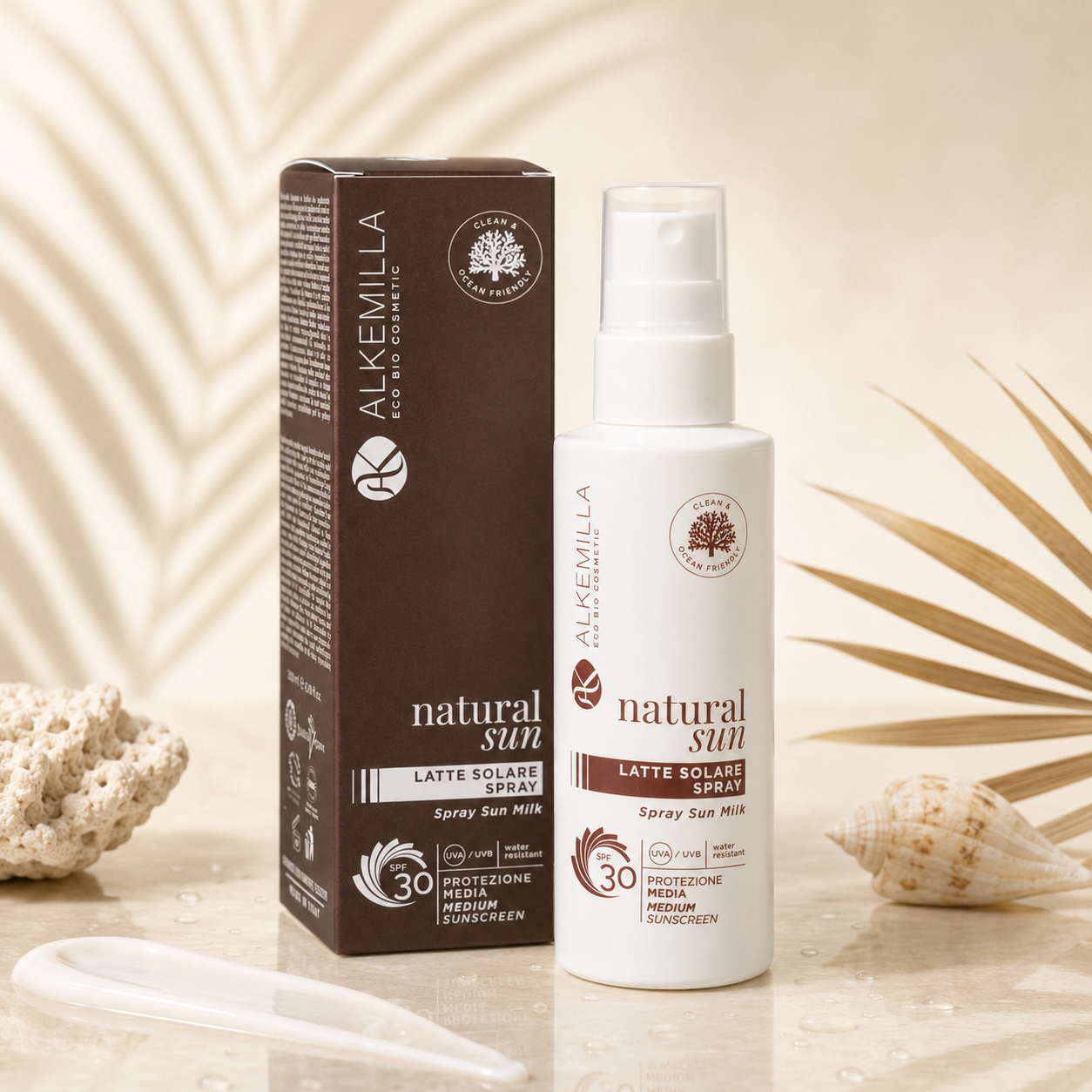 Alkemilla-Latte Solare Spray Media Protezione SPF30