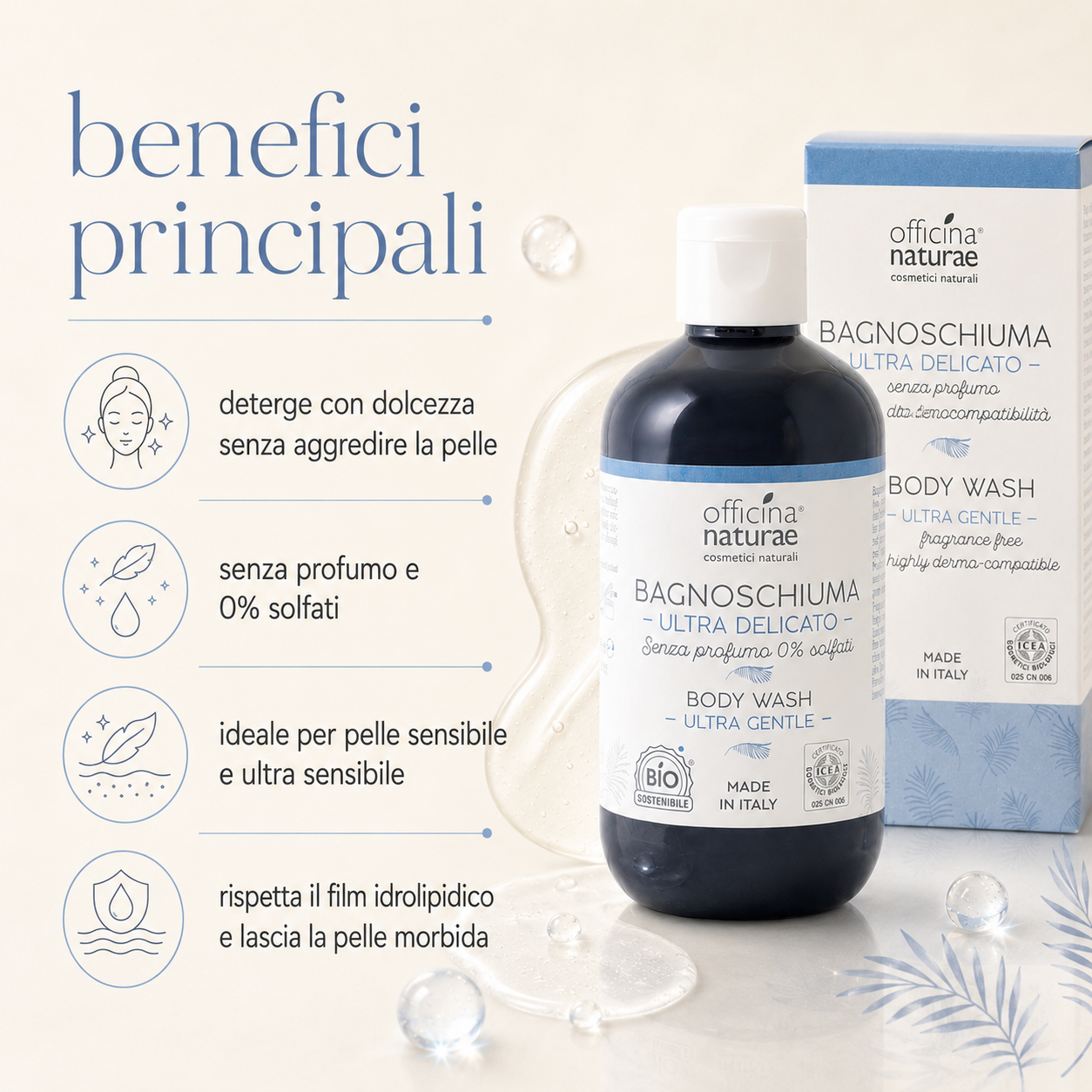 Officina naturae-Bagnoschiuma Ultra Delicato - immagine 2