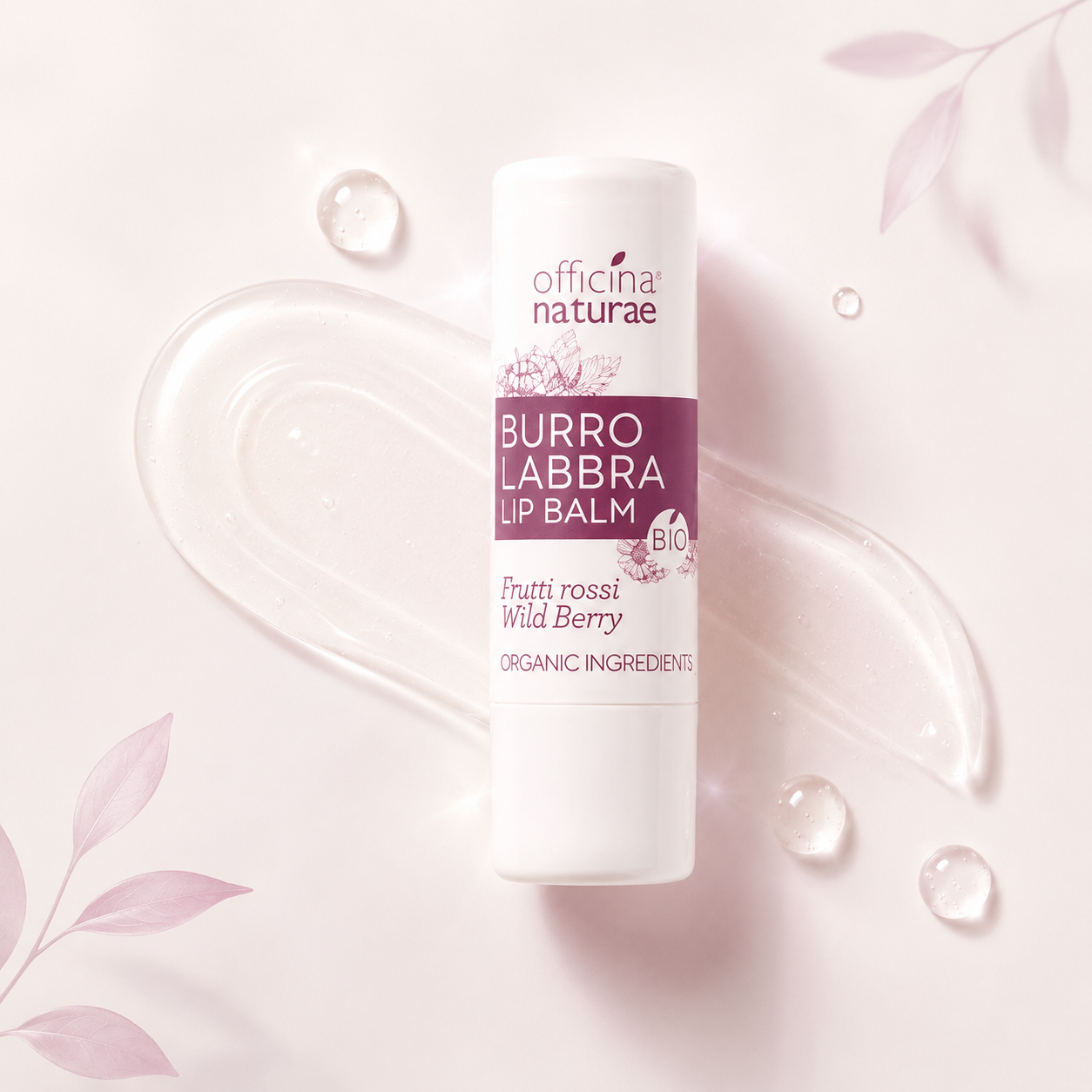 Officina naturae-Burro Labbra Bio Frutti Rossi