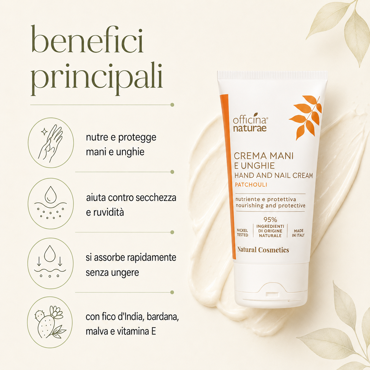Officina naturae-Crema Mani Nutriente Patchouli - immagine 2