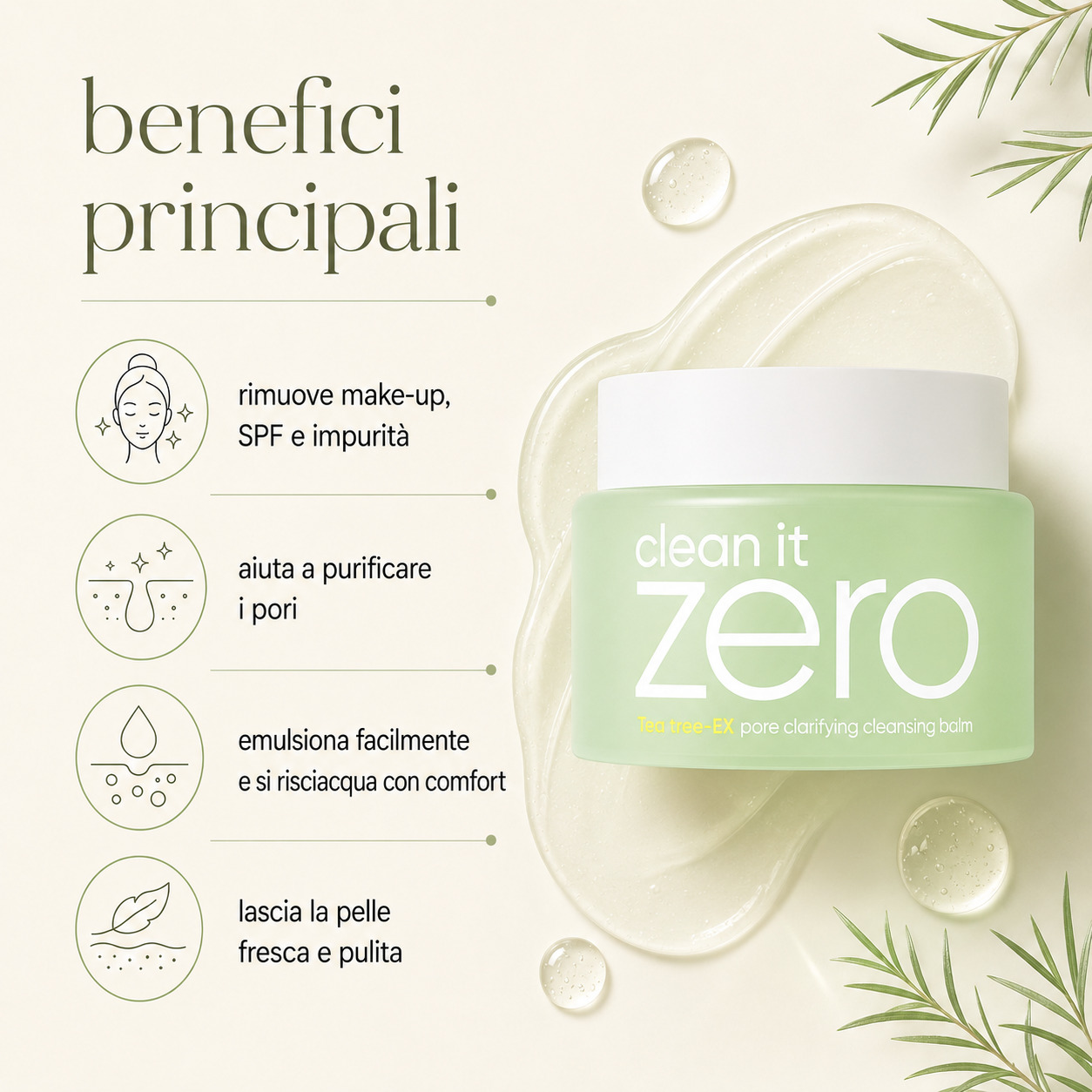 Banila Co-Clean It Zero Cleansing Balm Pore Clarifying - immagine 2