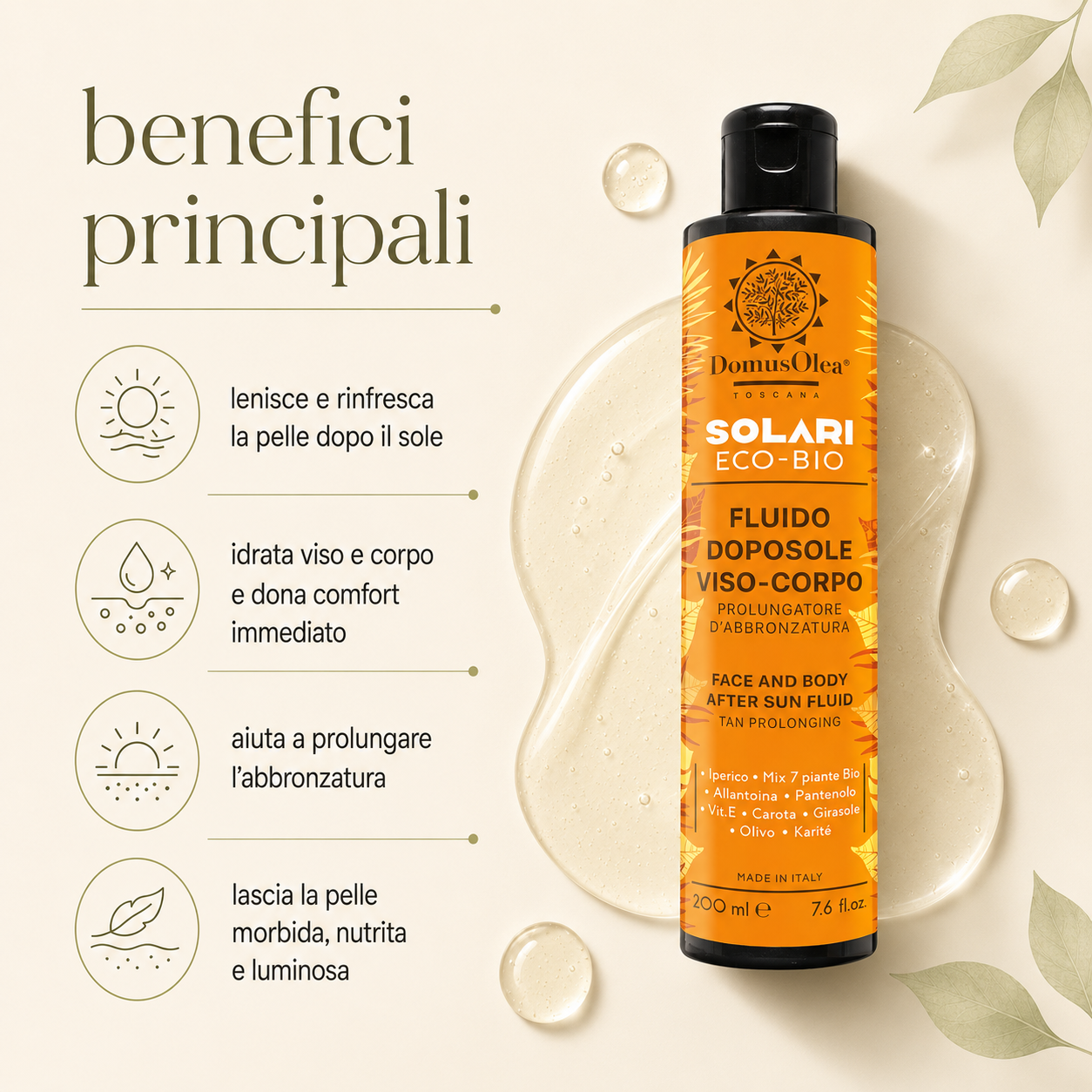 Domus Olea Toscana-Fluido Doposole Viso-Corpo - immagine 2