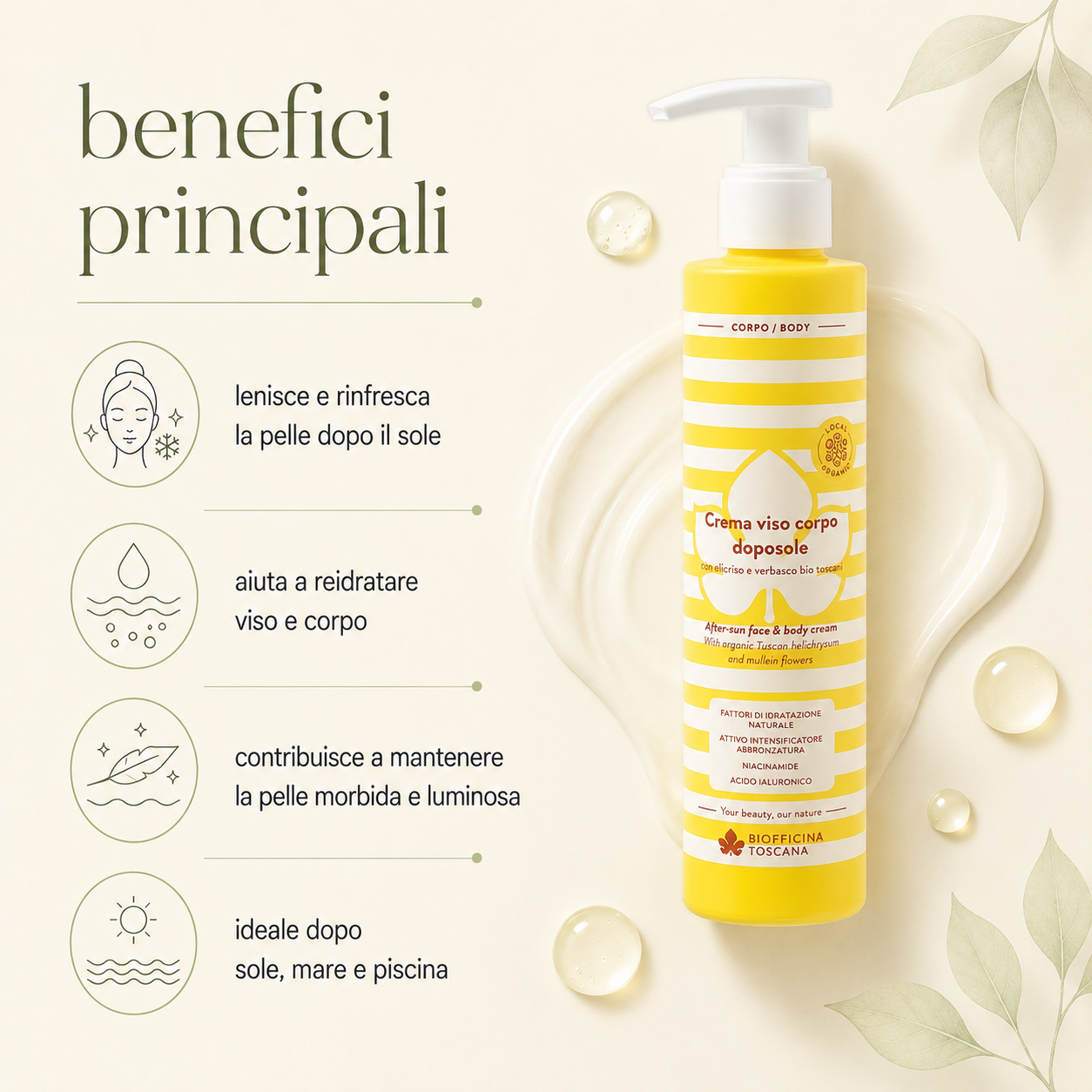 Biofficina Toscana-Crema Viso Corpo Doposole - immagine 2