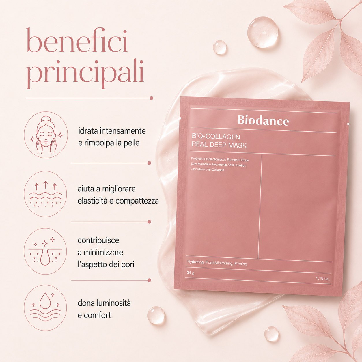 Biodance-Bio-Collagen Real Deep Mask (4 PZ) - immagine 2