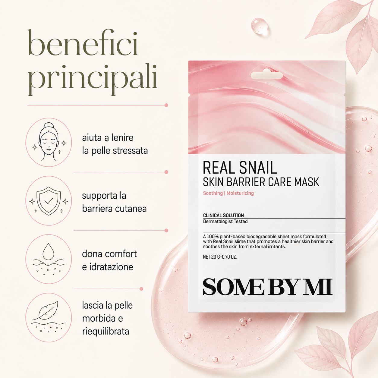 Some By Mi-Real Snail Skin Barrier Care Mask - immagine 2