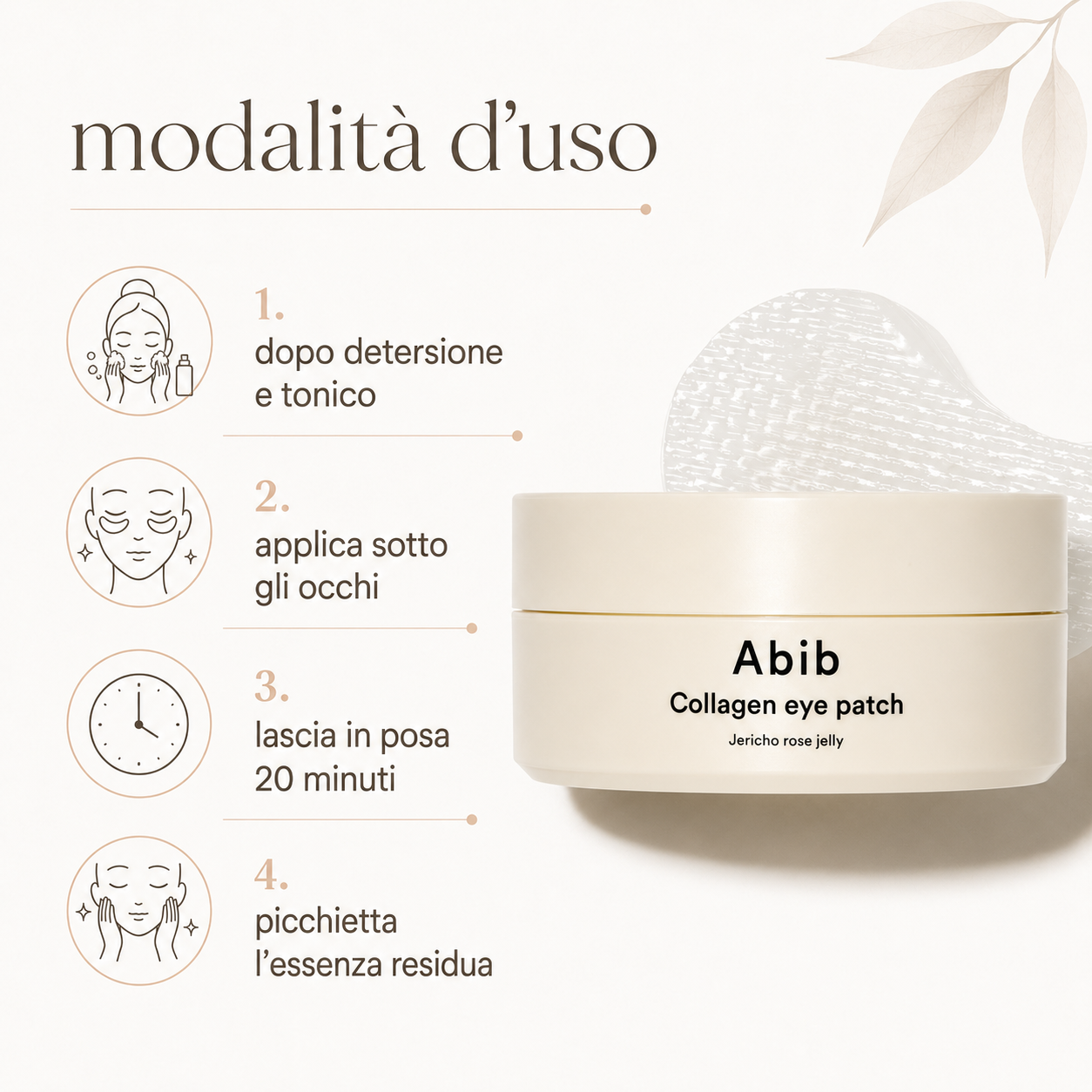 Abib - Collagen Eye Patch Jericho Rose Jelly - immagine 3